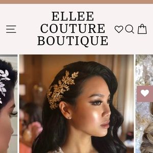 Elle Couture Opal Swarovski Bridal Hair Wing/Comb